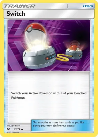 Switch #67 · Shining Legends Pokémon card