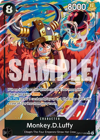 Monkey.D.Luffy (Alternate Art) #OP17-093-alternate-art · The World's Strongest Warriors One Piece card