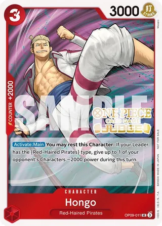 Hongo (Judge Pack Vol. 5) #OP09-011-judge-pack-vol-5 · One Piece Promotion Cards One Piece card