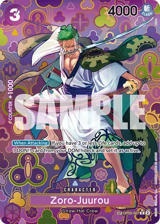 Zoro-Juurou (CS 25-26 Event Pack) #OP05-067-cs-25-26-event-pack · One Piece Promotion Cards One Piece card