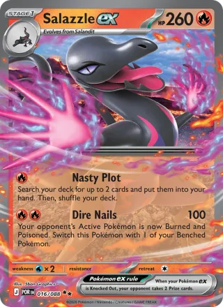 Salazzle ex #016 · Perfect Order Pokémon card