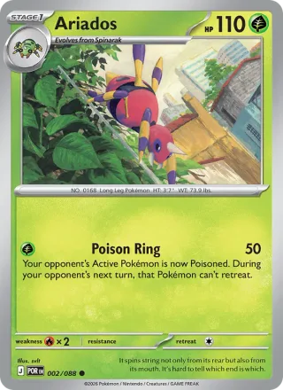 Ariados #002 · Perfect Order Pokémon card