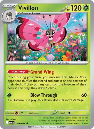 Vivillon #009 · Perfect Order Pokémon card