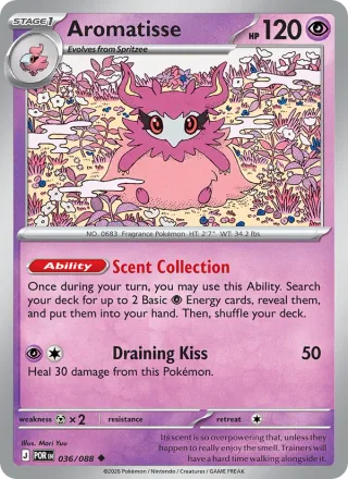 Aromatisse #036 · Perfect Order Pokémon card