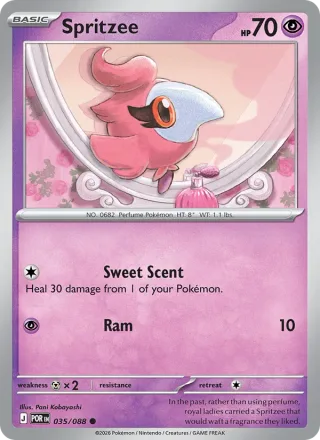 Spritzee #035 · Perfect Order Pokémon card