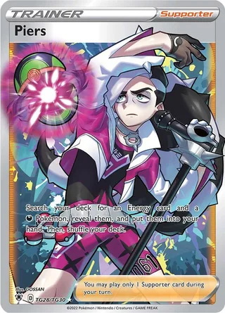 Piers #TG28 · Astral Radiance Trainer Gallery Pokémon card
