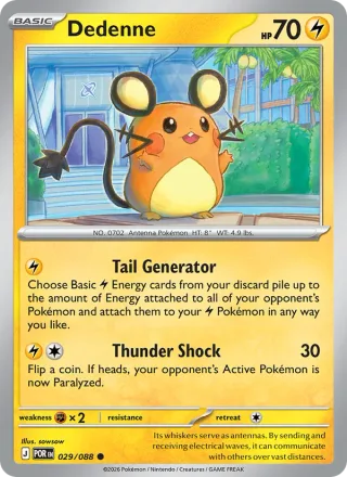 Dedenne #029 · Perfect Order Pokémon card