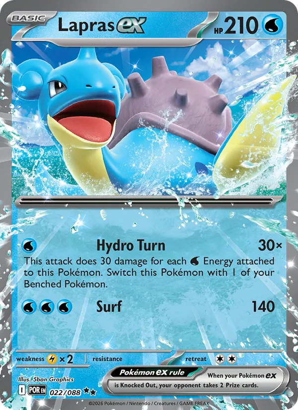 Lapras ex full card art