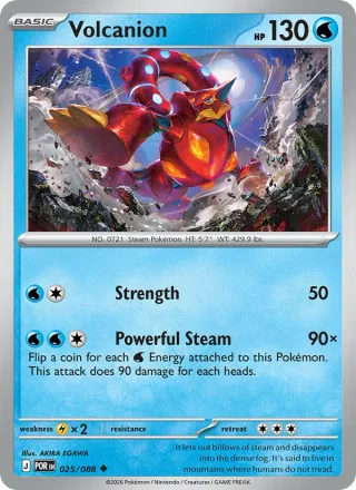 Volcanion #025 · Perfect Order Pokémon card