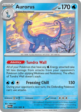 Aurorus #024 · Perfect Order Pokémon card