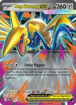 Mega Skarmory ex #055 · Perfect Order Pokémon card