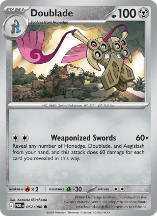 Doublade #057 · Perfect Order Pokémon card