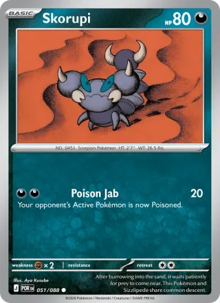 Skorupi #051 · Perfect Order Pokémon card