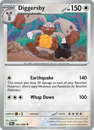 Diggersby #065 · Perfect Order Pokémon card