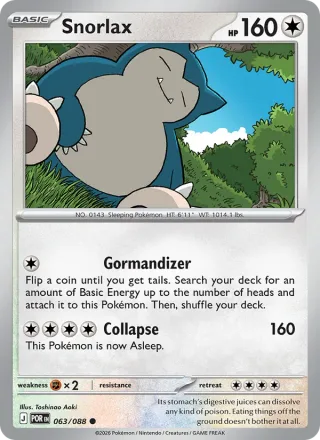 Snorlax #063 · Perfect Order Pokémon card