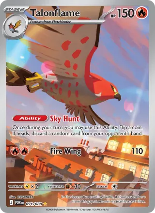 Talonflame #091 · Perfect Order Pokémon card