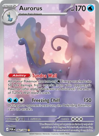 Aurorus #092 · Perfect Order Pokémon card