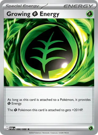 Growing Grass Energy #086 · Perfect Order Pokémon card