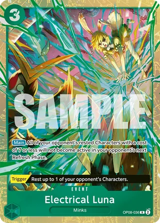 Electrical Luna (Premium Card Collection -Best Selection Vol. 5-) #OP08-036-premium-card-collection-best-selection-vol-5 · One Piece Promotion Cards One Piece card