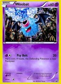 Woobat #7 · McDonald's Collection 2012 Pokémon card