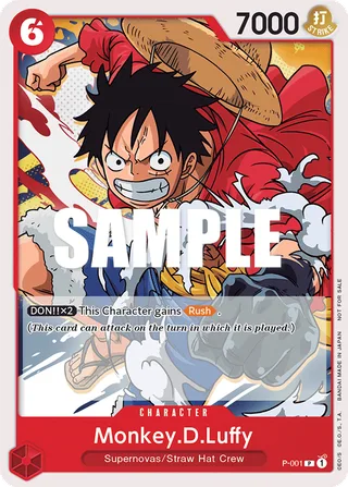 Monkey.D.Luffy (Super Pre-Release) [Participant] #P-001-super-pre-release-participant · One Piece Promotion Cards One Piece card