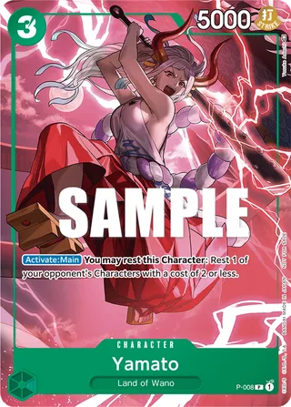 Yamato (Tournament Pack Vol. 1) #P-008-tournament-pack-vol-1 · One Piece Promotion Cards One Piece card