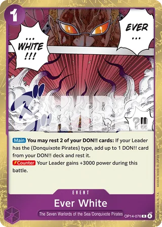 Ever White #OP14-076 · The Azure Sea's Seven One Piece card