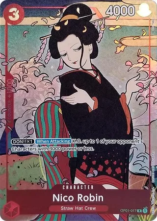 Nico Robin (English Version 1st Anniversary Set) #OP01-017-english-version-1st-anniversary-set · One Piece Promotion Cards One Piece card