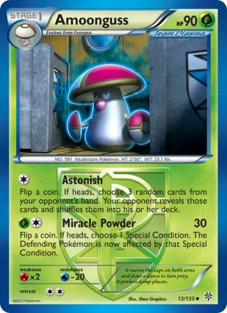 Amoonguss #13 · Plasma Storm Pokémon card