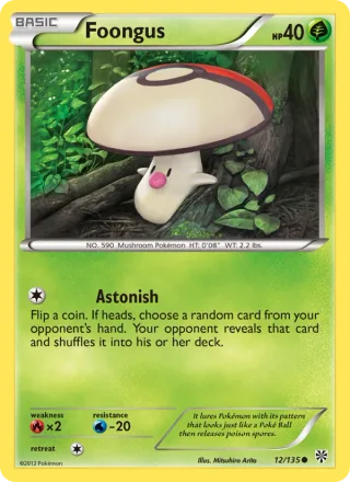 Foongus #12 · Plasma Storm Pokémon card
