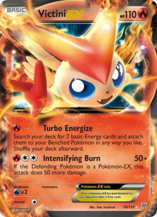 Victini-EX #18 · Plasma Storm Pokémon card