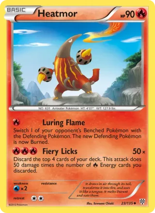 Heatmor #23 · Plasma Storm Pokémon card