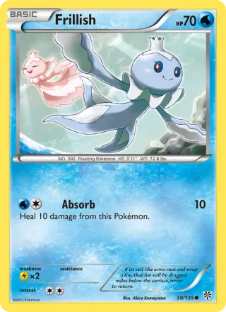 Frillish #38 · Plasma Storm Pokémon card