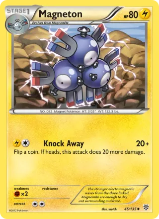 Magneton #45 · Plasma Storm Pokémon card