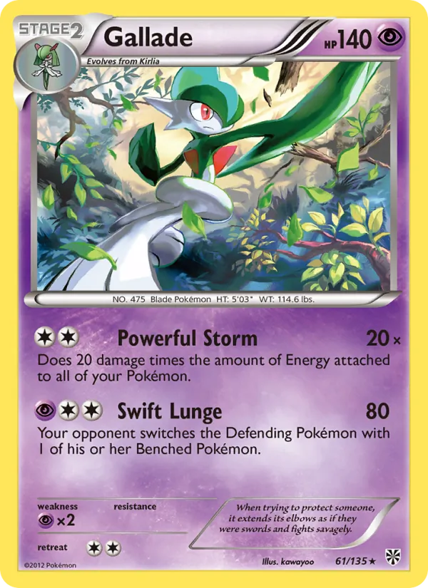 Gallade full card art