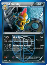 Scrafty · Plasma Storm Pokémon card