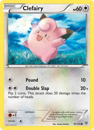 Clefairy #97 · Plasma Storm Pokémon card
