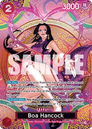 Boa Hancock (SP) #OP12-014-sp · Adventure on Kami's Island One Piece card