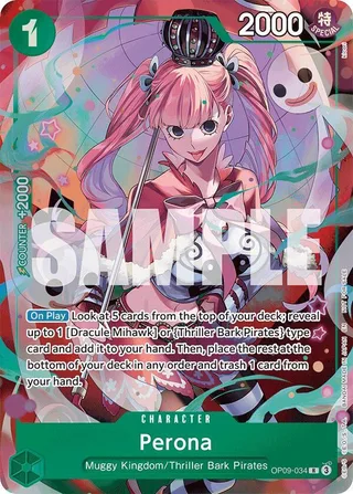 Perona (Dash Pack) #OP09-034-dash-pack · Extra Booster: One Piece Heroines Edition One Piece card