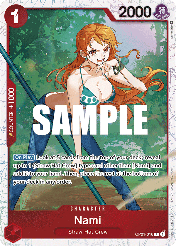 Nami (Ultra Deck: The Three Captains) full card art