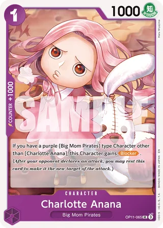 Charlotte Anana #OP11-065 · A Fist of Divine Speed Release Event Cards One Piece card
