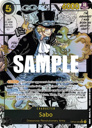 Sabo (Alternate Art) (Manga) #OP04-083-alternate-art-manga · Kingdoms of Intrigue One Piece card
