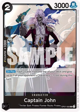 Captain John #OP07-082 · 500 Years in the Future Pre-Release Cards One Piece card