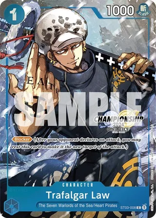 Trafalgar Law (CS 2024 Event Pack Finalist) #ST03-008-cs-2024-event-pack-finalist · One Piece Promotion Cards One Piece card