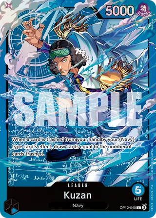 Kuzan #OP12-040 · ST-33: Starter Deck 33 BLUE Kuzan One Piece card