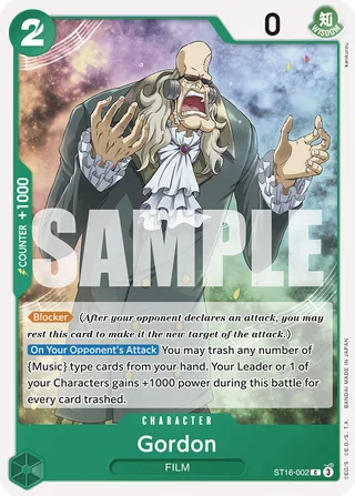 Gordon #ST16-002 · ST-16: Starter Deck 16 GREEN Uta One Piece card
