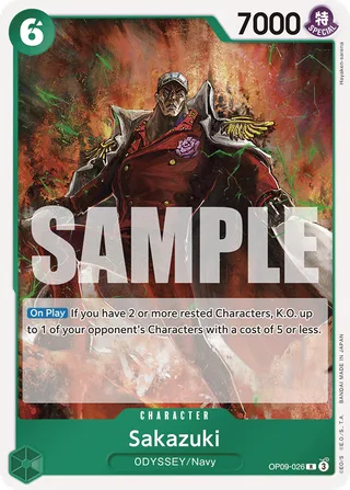 Sakazuki #OP09-026 · Emperors in the New World One Piece card
