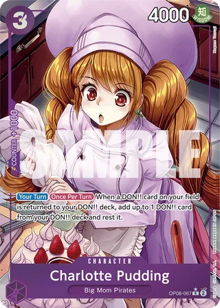 Charlotte Pudding (Parallel) #OP08-067-parallel · Two Legends One Piece card