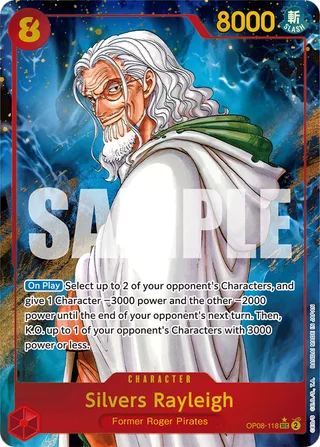 Silvers Rayleigh (Parallel) #OP08-118-parallel · Two Legends One Piece card