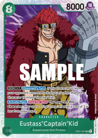 Eustass"Captain"Kid #OP01-051 · Romance Dawn One Piece card